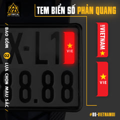 So sánh chất liệu 3M phản quang và PVC decal dán biển số xe