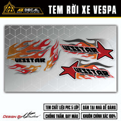 Decal Vespa Sprint / Primavera nền trong