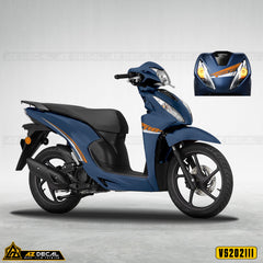 Decal Vision 2021 đẹp cho xe sơn xanh