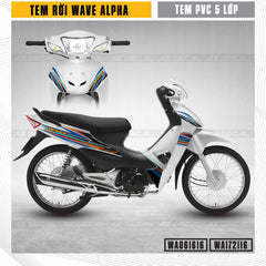 Decal Wave Alpha trắng mẫu Econd Power - Azdecal