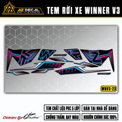 Decal dán xe Honda Winner V3 đẹp nhất