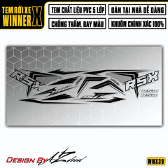 Chi tiết bộ tem dán cho xe Winner X decal trong