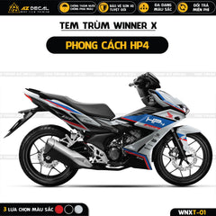 Tem trùm xe WInner X phong cách HP4 đẹp