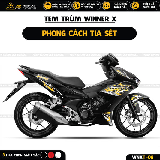 Tem trùm Winner X đen mẫu tia sét