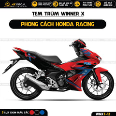 Tem trùm xe Honda Winner X phong cách HRC