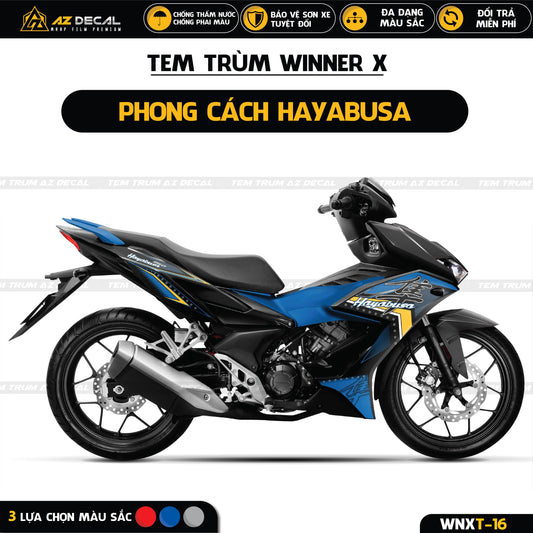 Tem trùm xe Winner X phong cách Hayabusa