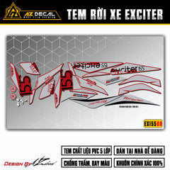 Dán decal xe Ex 155 mẫu LTD Edition