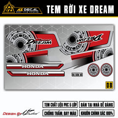 Tem Xe Dream | D8 | Mẫu Hoa Văn Trống Đồng