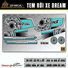 Tem Xe Dream | D8 | Mẫu Hoa Văn Trống Đồng