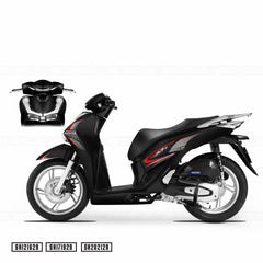 Tem xe SH đen mẫu 150i - Azdecal.vn