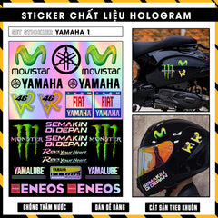 Sticker Dán Ô Tô, Xe Máy, Xe Điện, Xe Đạp, Mũ Bảo Hiểm | Hãng Xe Hologram - YAMAHA
