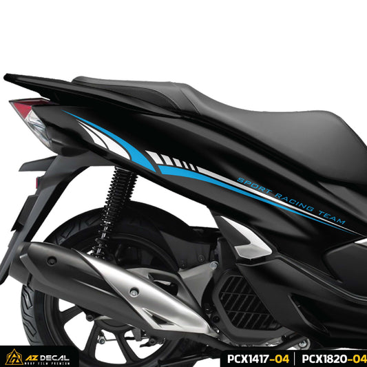 Cận cảnh mẫu decal xe PCX đẹp mẫu Sport Racing