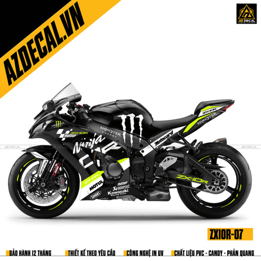 Tem trùm Kawasaki ZX10R dán tại Azdecal