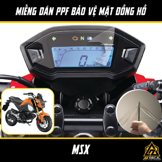 Miếng dán PPF đồng hồ xe Honda MSX chống xước