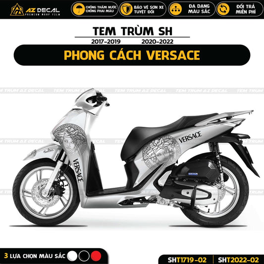 Dán tem trùm xe Sh 2017 - 2019 và 2020 - 2022 phong cách Versace