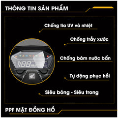 Miếng Dán PPF Mặt Đồng Hồ Xe SH Mode 2021