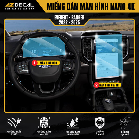 Dán Bảo Vệ Màn Hình Ô Tô Ford EVEREST - RANGER