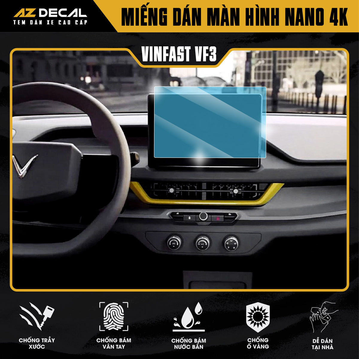 Dán Bảo Vệ Màn Hình Ô Tô Vinfat VF3