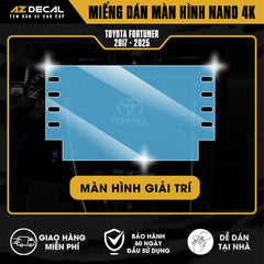 Dán Bảo Vệ Màn Hình Ô Tô Toyota FORTUNER