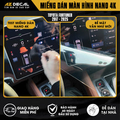 Dán Bảo Vệ Màn Hình Ô Tô Toyota FORTUNER