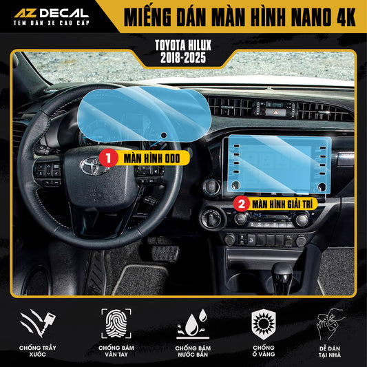 Dán Bảo Vệ Màn Hình Ô Tô Toyota HILUX
