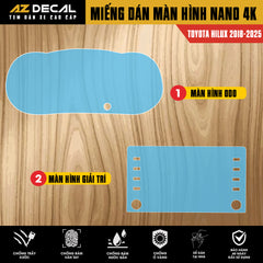 Dán Bảo Vệ Màn Hình Ô Tô Toyota HILUX