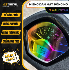 Miếng Dán Mặt Đồng Hồ 7 Màu Titan Xe Yamaha Freego