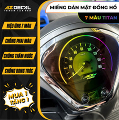 Miếng Dán Mặt Đồng Hồ 7 Màu Titan Xe Yamaha Freego
