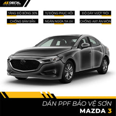 Dán PPF ô tô Mazda 3 chống xước