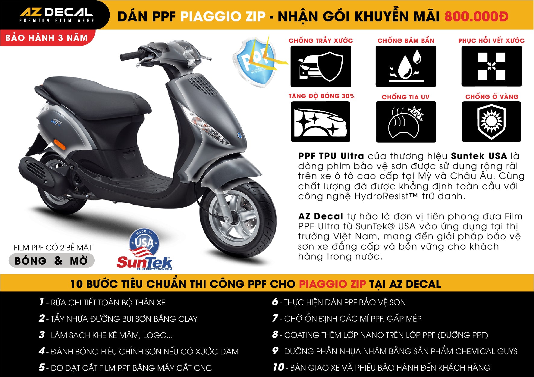 Dán PPF Xe Zip