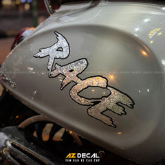 Tem Đa Vị Trí Xe Máy - Tem MOLTAL METAL Mẫu Chữ Race