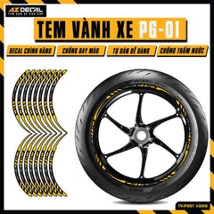 Tem Dán Vành PG-1 | TV-PG01 vàng