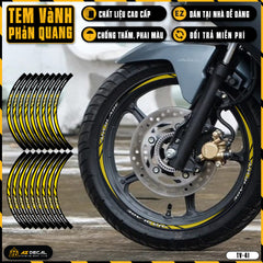 Tem Dán Vành AIR BLADE Phản Quang TV41 vàng