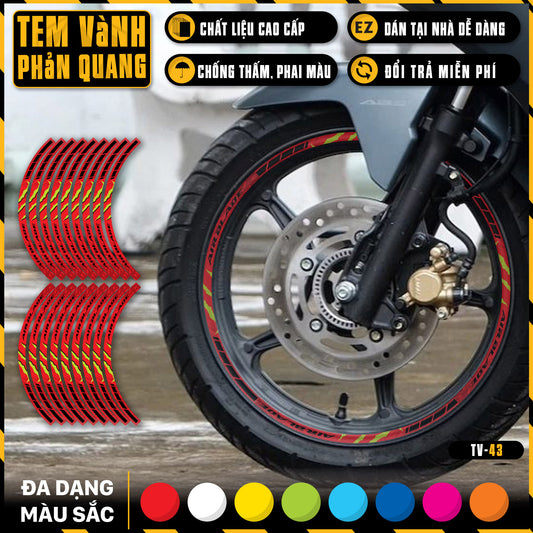 Tem dán vành xe AIR BLADE phản quang TV43