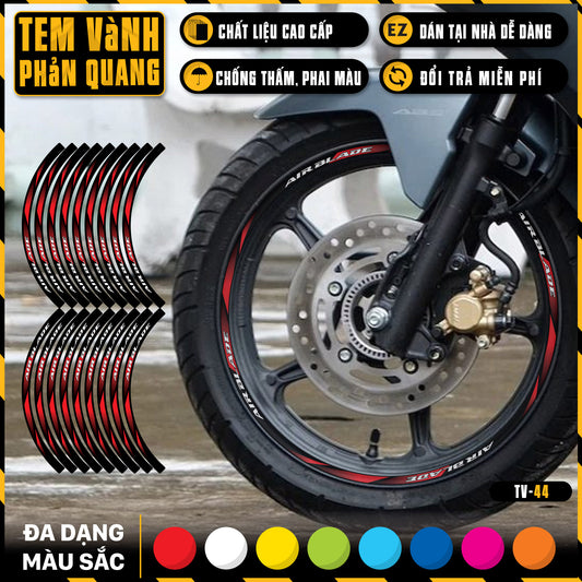 Tem dán vành xe AIR BLADE phản quang TV44