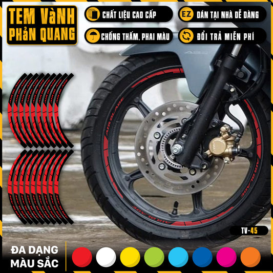 Tem dán vành xe AIR BLADE phản quang TV45