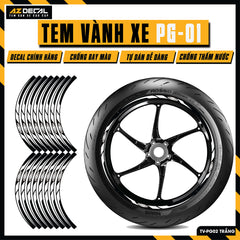 Tem Dán Vành PG-1 | TV-PG02 trắng