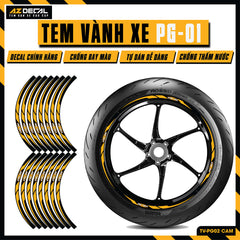 Tem Dán Vành PG-1 | TV-PG02 vàng