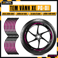 Tem Dán Vành PG-1 | TV-PG03 hồng