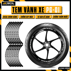 Tem Dán Vành PG-1 | TV-PG03 trắng