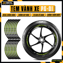 Tem Dán Vành PG-1 | TV-PG03 xanh chuối