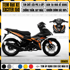 Tem Xe Exciter 150 | EX15028 | Limited Edition xe đen