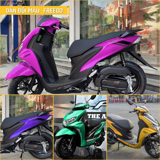 Dán đổi màu xe Yamaha Freego