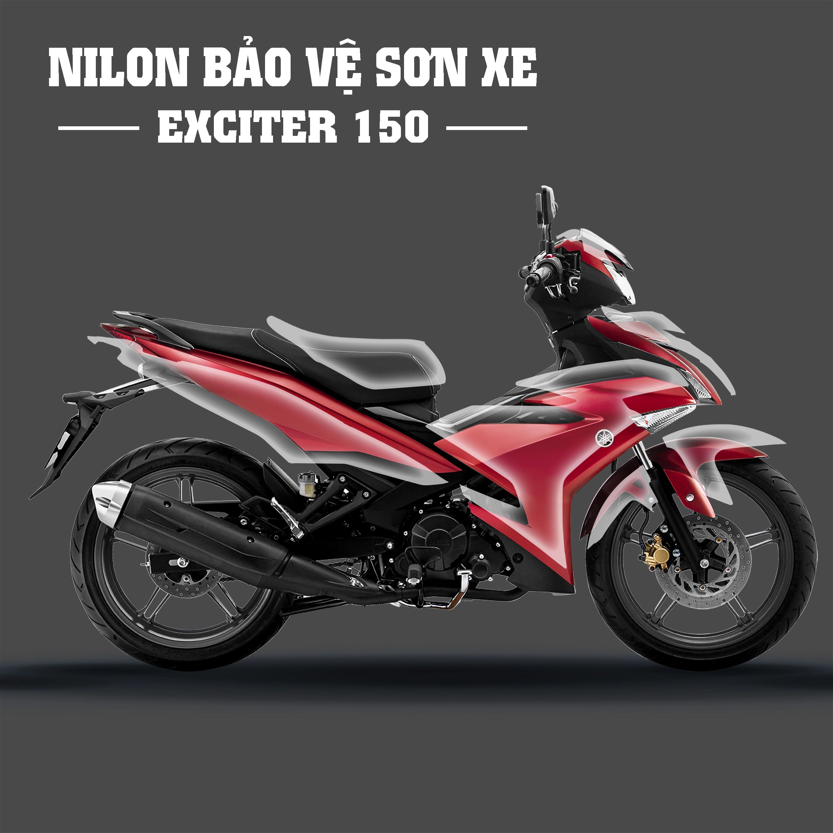 Dán keo xe, nilon xe Exciter 150 uy tín Hà Nội