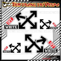 Tem Xe Vespa | VP23 | Thiết Kế OFF-WHITE