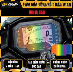 Miếng Dán Mặt Đồng Hồ 7 Màu Titan Xe Kawasaki Ninja 650