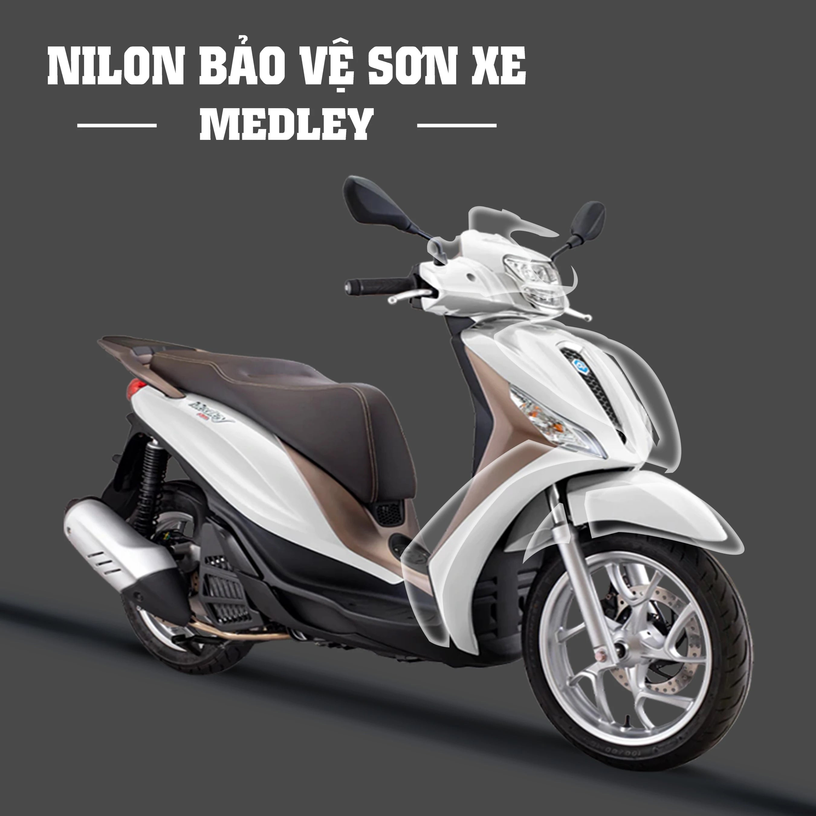 Dán nilon keo xe chống xước xe Medley