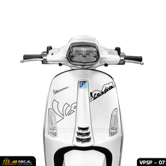 Tem Xe Vespa | VP07 | Thiết Kế Chữ Vespa Cách Điệu