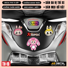 Sticker Dán Xe Máy, Xe Điện, Xe Đạp, Mũ Bảo Hiểm | TH-19