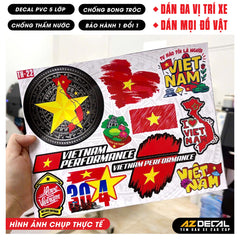 Sticker Dán Xe Máy, Xe Điện, Xe Đạp, Mũ Bảo Hiểm | TH-22